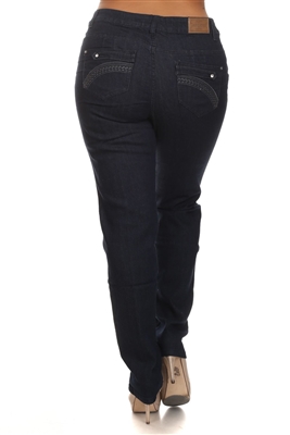Wholesale jeans plus size LPSB-4015-Navy