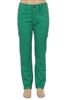 Girls Solid 5 Pocket Classic Pants NCSP-200 Green