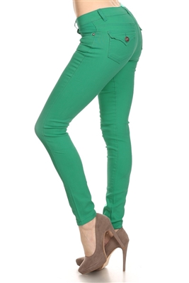 Solid Basic Pants NSP-102-Green