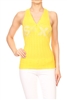 Seamless One size fits all top Y-2737-Yellow