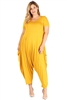 Plus Size solid hue Harem Jumpsuit 1047X-Must-6pc