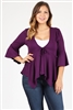 PLUS SIZE BABY-DOLL CARDIGAN TOP 4093X-SAMPLE
