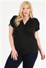 PLUS SIZE RUCHED TOP 4096X-SAMPLE