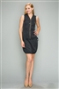 Tencel Zip Up Dress with Drawstring Waist 6290-NAVY (6 PC)
