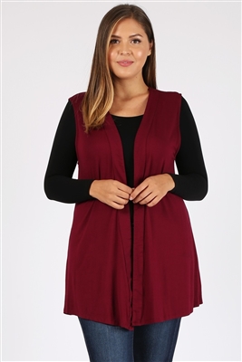 wholesale plus size cardigan vest