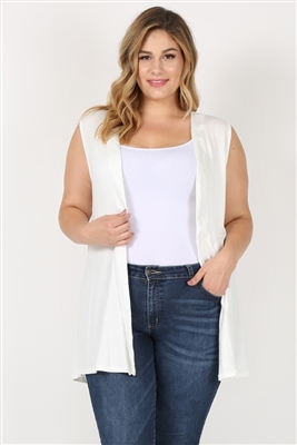 wholesale plus size cardigan vest