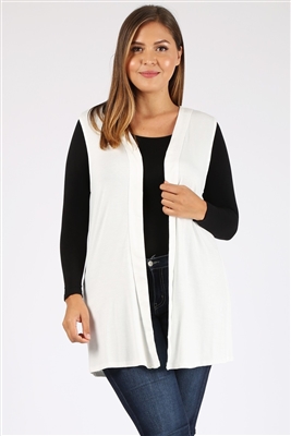 wholesale plus size cardigan vest