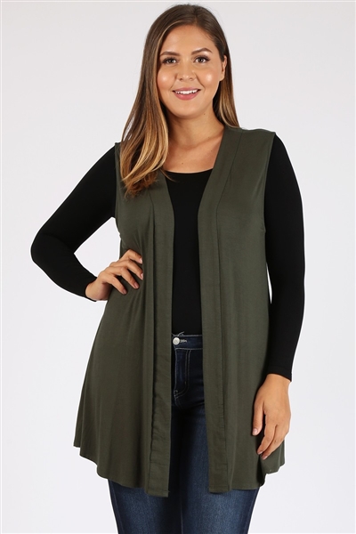 wholesale plus size cardigan vest