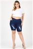 Wholesale plus size denim shorts