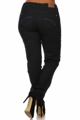 Wholesale jeans plus size LPSB-5005-Black