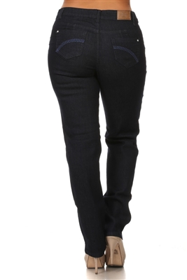 Wholesale jeans plus size LPSB-5005-Navy