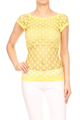 Seamless One size fits all Pendeen Mesh top MYT-763