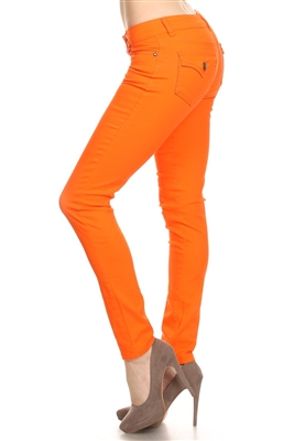 Solid Basic Pants NSP-102-Orange