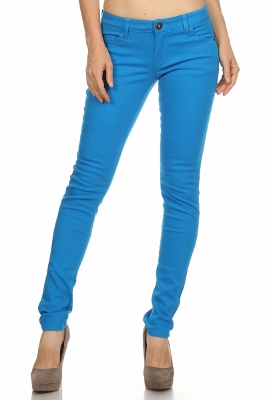 Wholesale Pants Basic 5 Pockets NSP-103 Turquoise