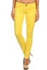 Wholesale Pants Basic 5 Pockets NSP-103 Yellow