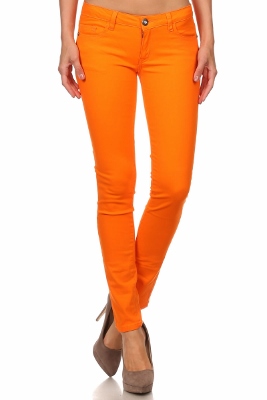 Wholesale Pants Basic 5 Pockets NSP-111-Orange