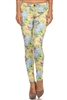 Wholesale Floral Pants NSP-516 Yellow