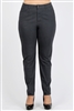 Plus Size colored High Waist Twill pants NSPB-801-Charcoal