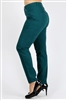 Plus Size colored High Waist Twill pants NSPB-801-Teal
