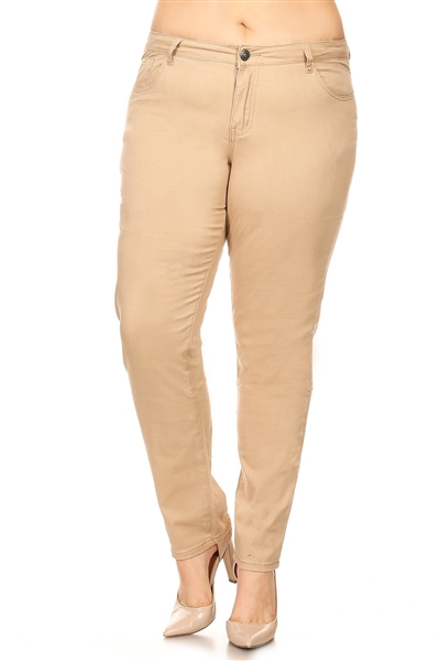 Extended plus size 4X/5X-5X/6X Jeggings TSP003-MD-BL(6 PC)