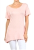 Wholesale Short Sleeve T-Shirt Dress PRR-8451-Pink
