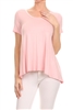 Basic Solid Loose fit top SLT-1007-Pink