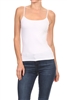 BASIC SOLID Knit Tank TOP ST-006-White