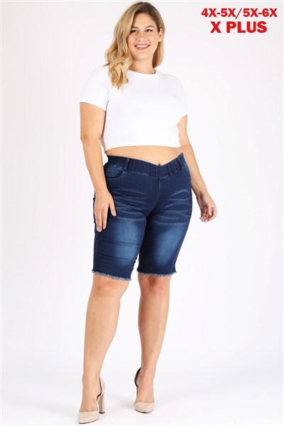 Wholesale plus size denim shorts