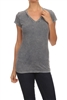 Mineral Washed Tee Charcoal (Top-T1)