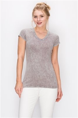 Mineral Washed Tee Lt. Gray (Top-T1)