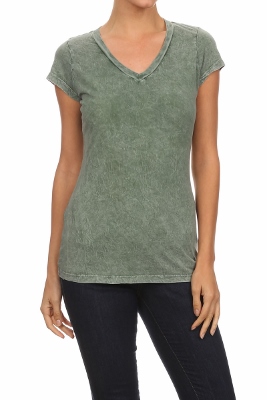 Mineral Washed Tee Teal (Top-T1)