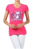 Wholesale Top V-103-FUSHIA