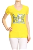 Wholesale Top V-103-YELLOW