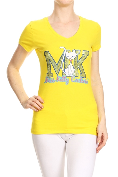 Wholesale Top V-103-YELLOW