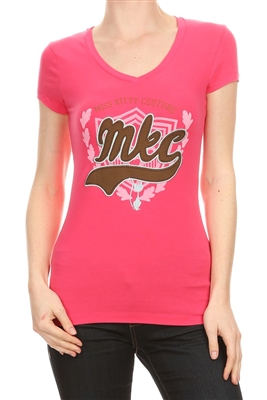 Wholesale Top V-105-Fushia