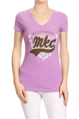 Wholesale Top V-105-LAVENDER