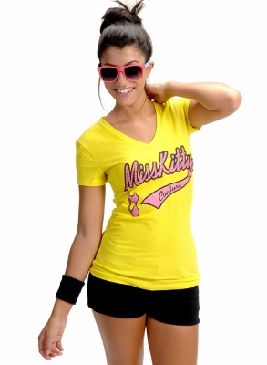 Wholesale Top V-114-YELLOW