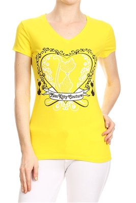 Wholesale Top V-201-YELLOW
