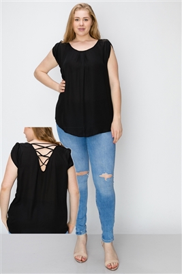 Wool Dobby Plus Top WT803X-Black-(6 PC)