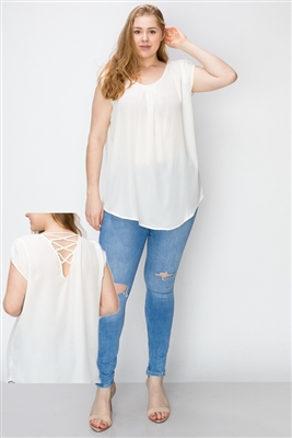 Wool Dobby Plus Top WT803X-Off-White-(6 PC)