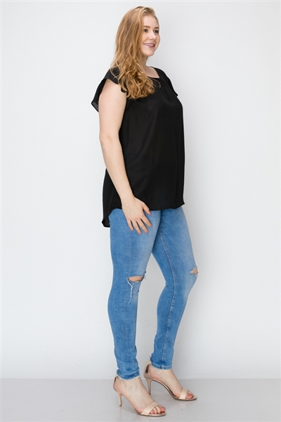 Wool Dobby Plus Top WT813X-Black(6 PC)
